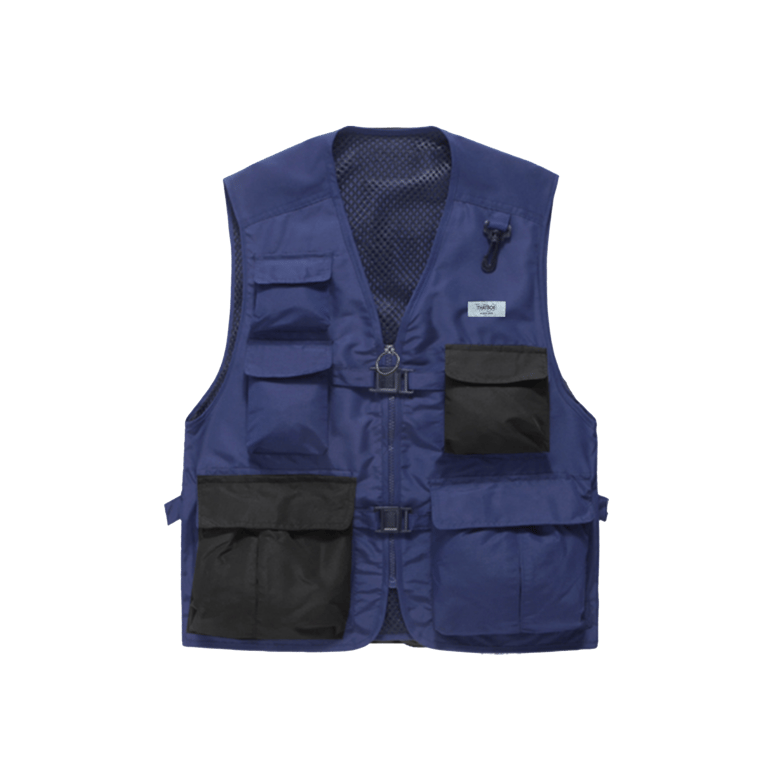 Image of THATBOII tour de munich vest - blue/black