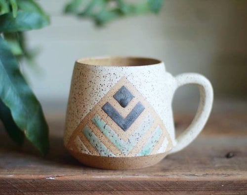 Image of Tri Color Pyramid mug