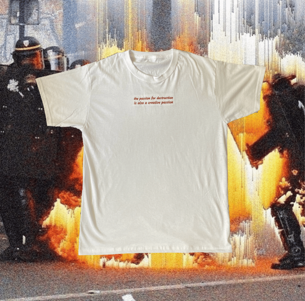 Image of White 'Passion for Destruction' T-shirt