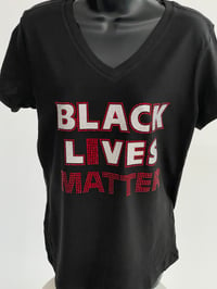 Image 2 of BLACK LIVES MATTER/I MATTER V-NECK