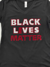 Image 3 of BLACK LIVES MATTER/I MATTER V-NECK