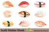 Sushi sticker sheet