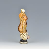 Image 3 of XXL. Amber Rose Goddess - Flamework Glass Sculpture Bead 