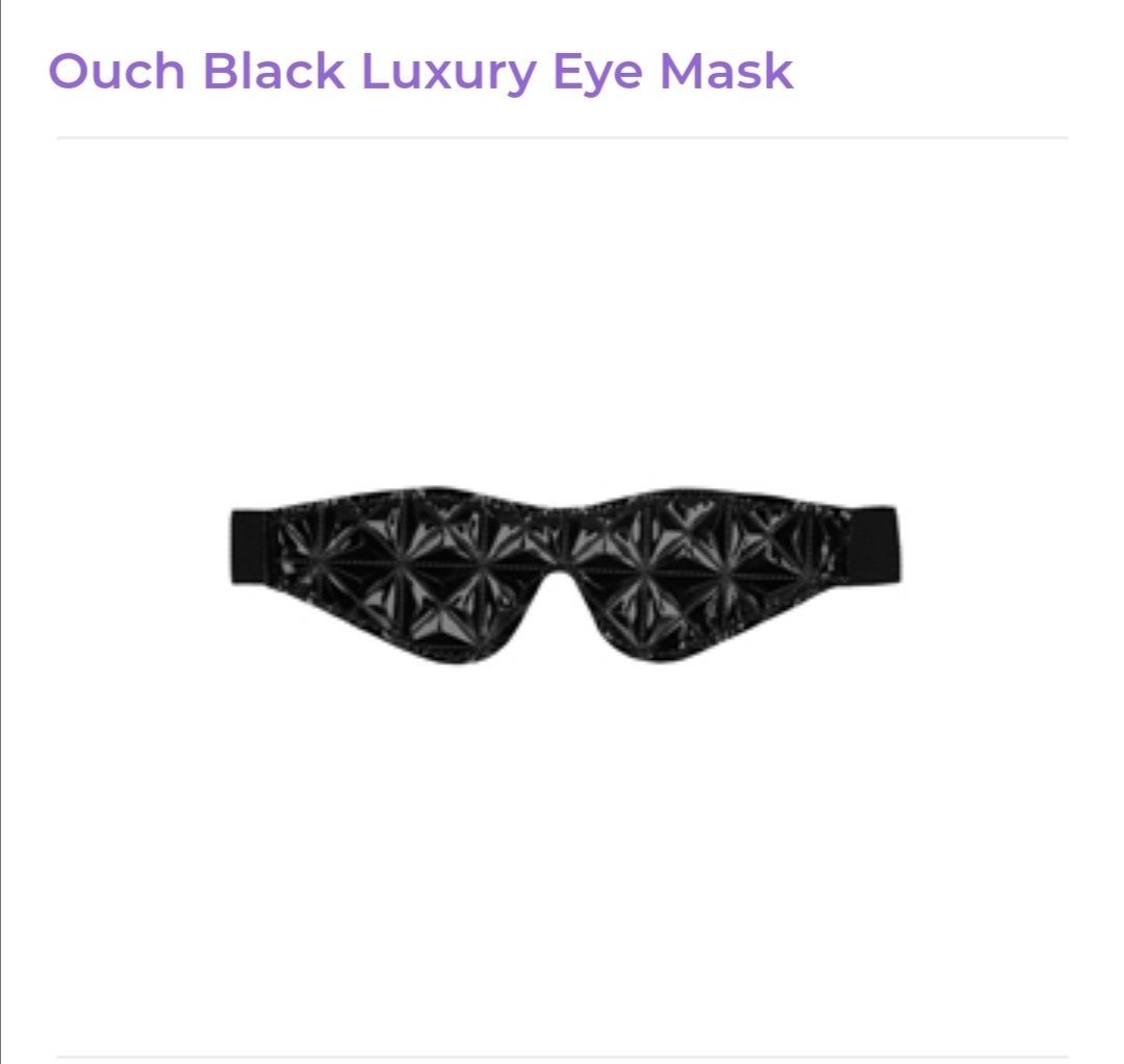 Image of Luxury Black Eye Mask