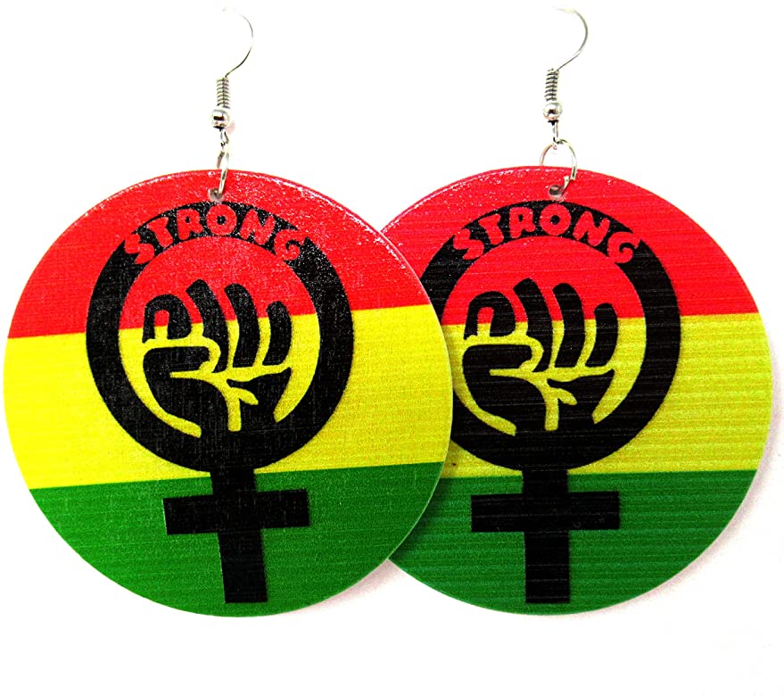 Rasta strong earrings