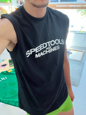 Image of SPEEDTOOLS Black Tank top Tee