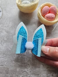 Image 1 of Glitter Bunny Hair Bow