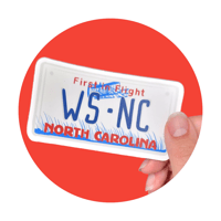 *NEW* WSNC License Plate Sticker