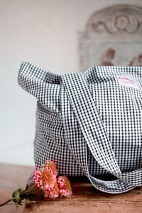 Image 3 of Tote bag [Vichy noir]