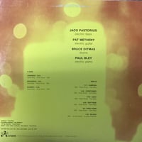 Image 2 of Jaco Pastorius/Pat Metheny/Bruce Ditmas/Paul Bley ‎– Pastorius/Metheny/Ditmas/Bley