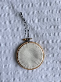 Image 3 of 3” pink and blue heart embroidery hoop