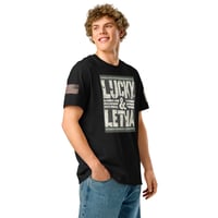 Image 3 of Lucky/Lethal Unisex organic ribbed neck t-shirt