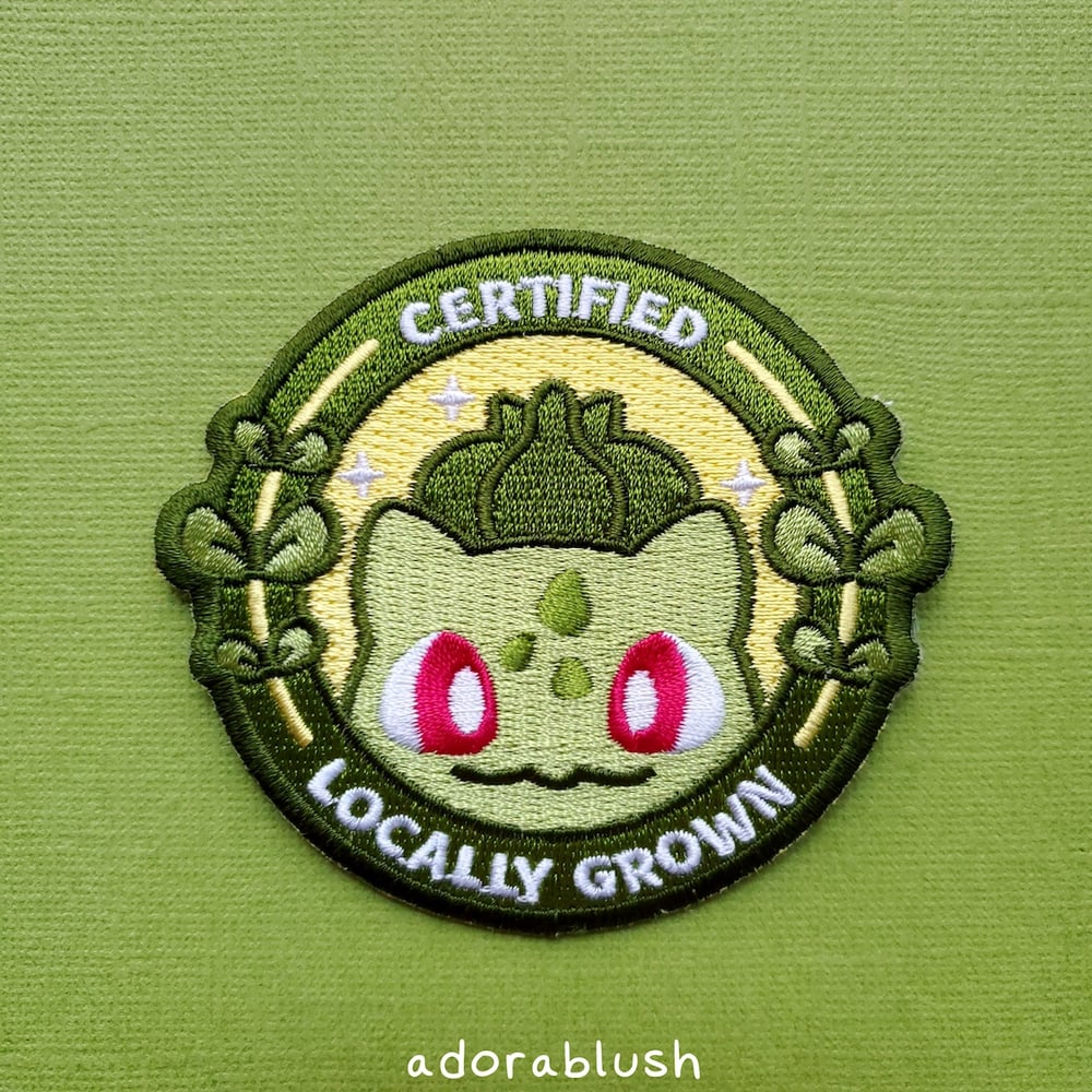 Pokemon Bulbasaur Cute Strawberry Embroidered Iron On Patch