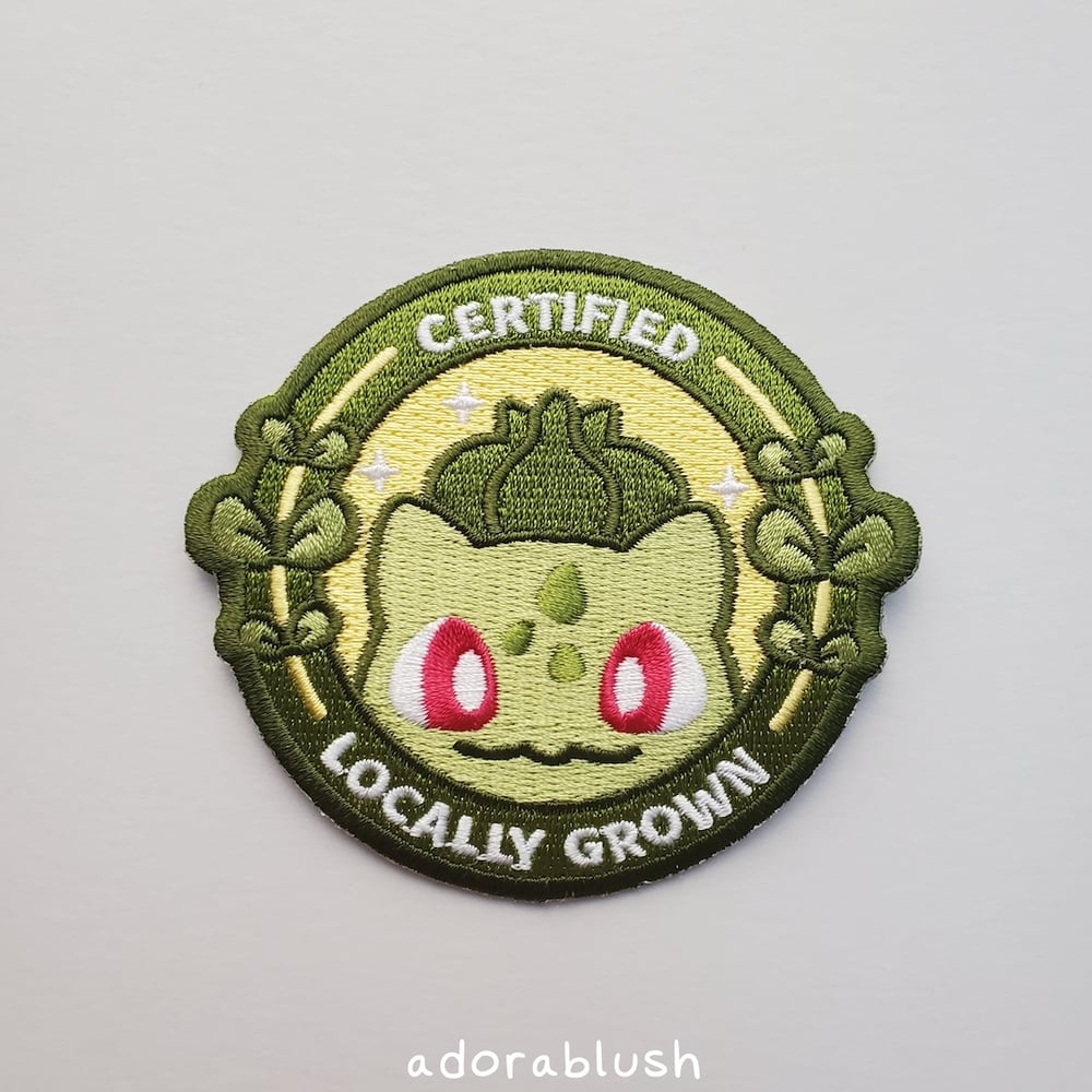 "Locally Grown" - Embroidered Patch