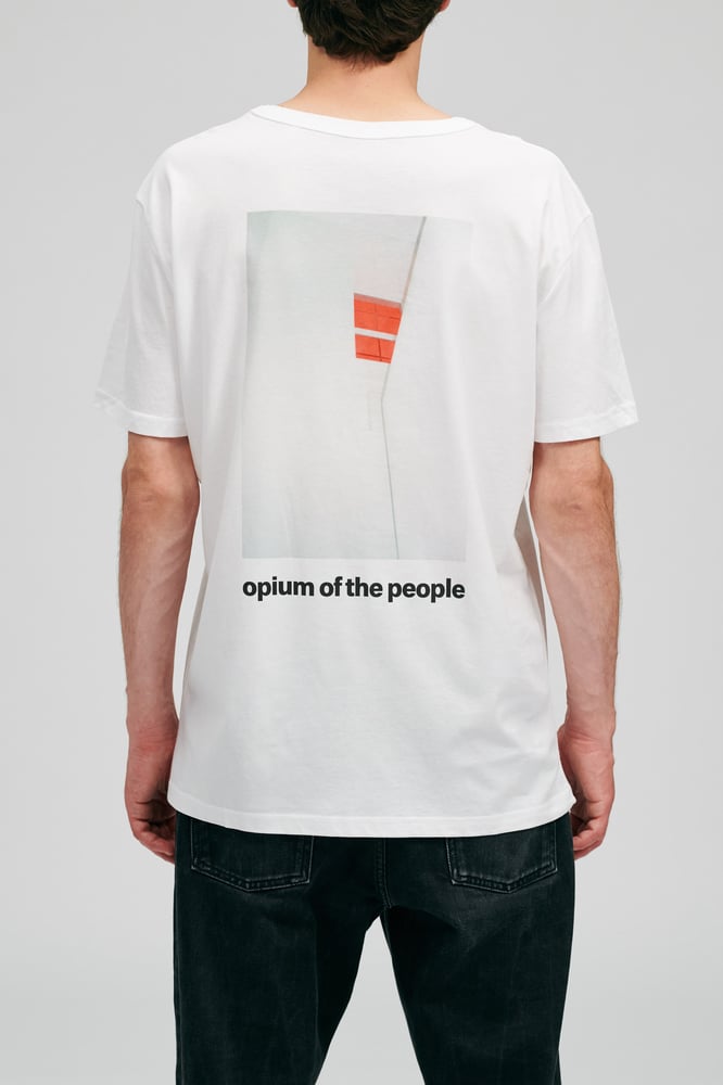 Image of OPIUM OF THE PEOPLE. NOSLEEP. COVID19. MMXX WHITE T-SHIRT (LIMITED EDITION)