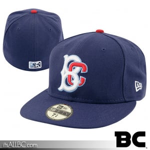 Image of BC Navy/Red Classic New Era® Fitted Cap