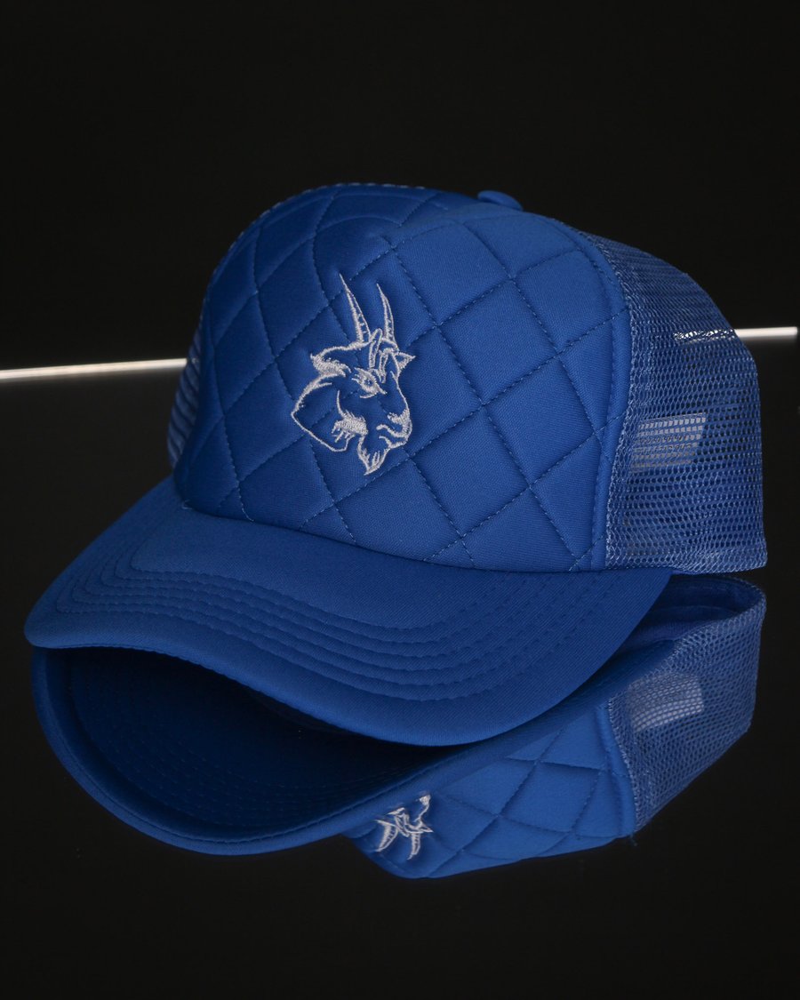 Image of Blue and White Ghoat Hat