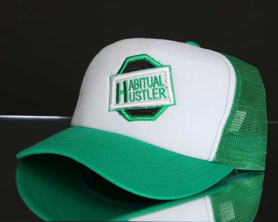 Image of  Green and White Habitual Hustler Hat