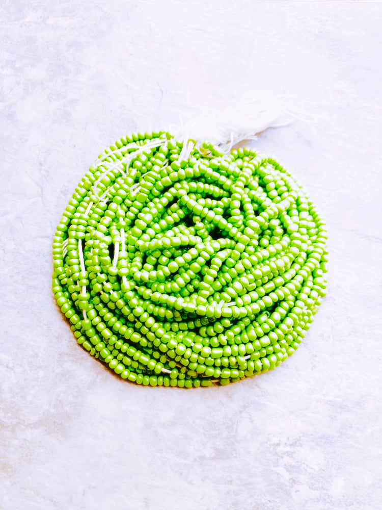 Image of Lime XL Tie Waistbead 