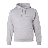 Image 2 of Grey And Baby Blue Make Money Not Friends Hoodie
