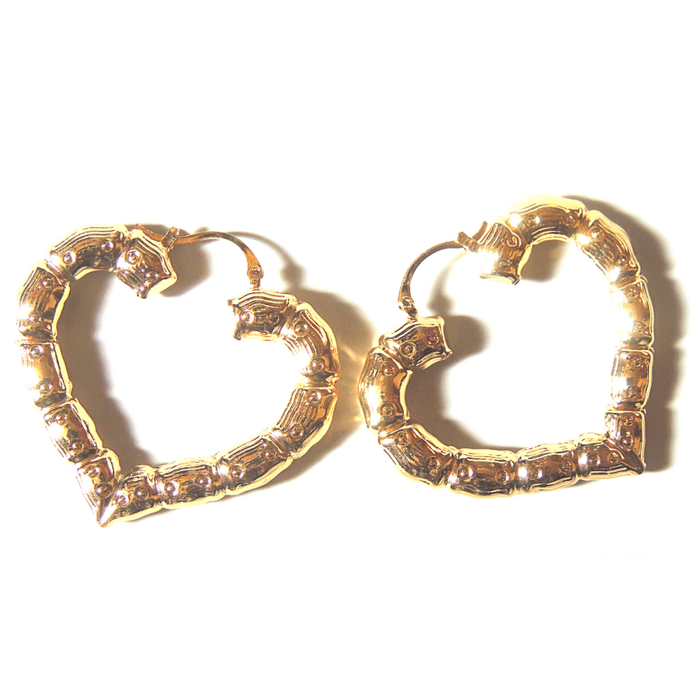 Image of Love Me Heart Hoops