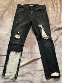 Denim Reconstructed Pant (Black/Canvas)