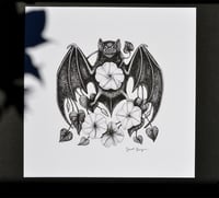 Image 2 of Moonflower Bat Print