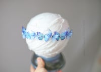 Image 3 of Dolce-Blue deluxe butterfly headband