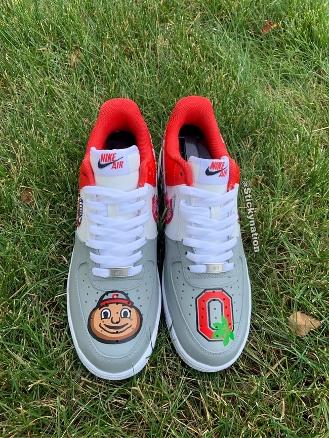 Ohio State Nike Air Force One Sticky Nation