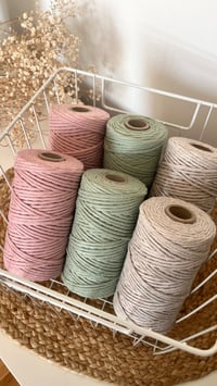 Image 4 of Twisted cotton macramé string 3mm 100m, 100% Cotton Cord