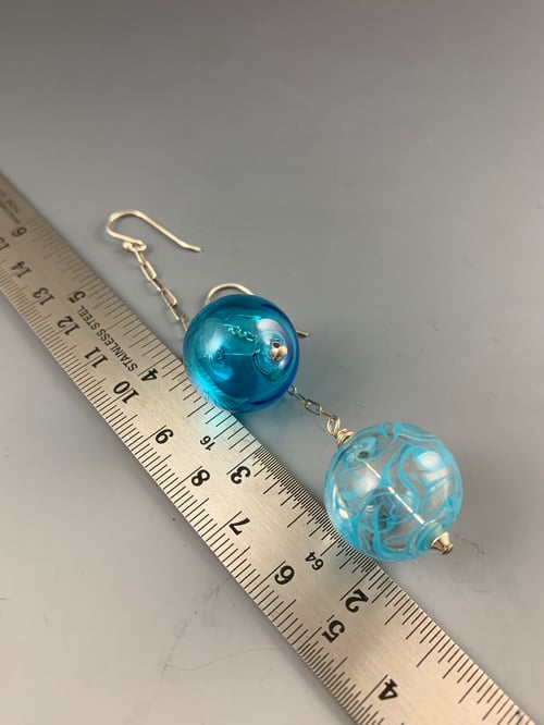 Image of Artisan Glass • Blown Hollow Aqua