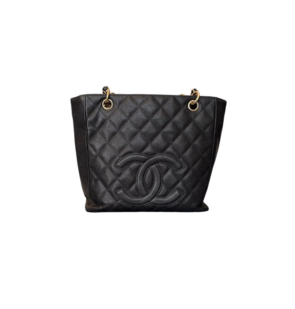 Image of Chanel Caviar Petit Shopper Tote 1265-4