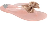 Image 3 of Bling Rhinestone Thong Sandal