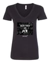 Been Tired As Fck : Ladies V-Neck T-Shirt Black