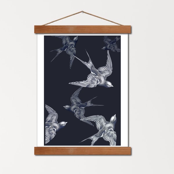 Image of Affiche A4 - La danse des Hirondelles