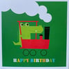 Animal and Transport Happy Birthday Cards