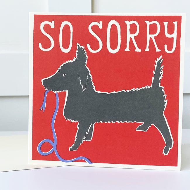 So Sorry Dog Card