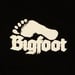 Image of Bigfoot Logo Shirt. White on Black