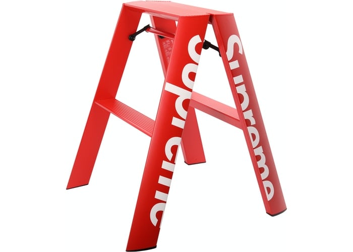 Image of Supreme Lucano Stool - Step Ladder Red