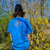 Image 2 of Flower Logo T-Shirt (Iris Blue)