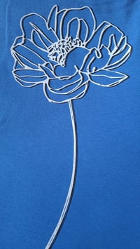 Image 3 of Flower Logo T-Shirt (Iris Blue)