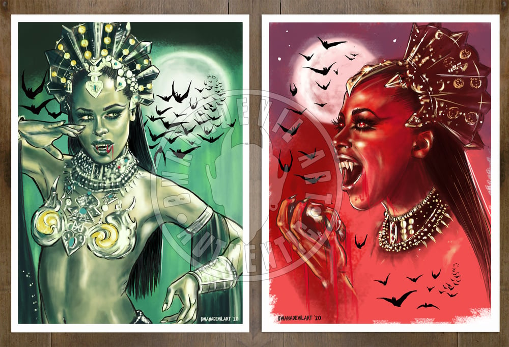 Image of Queen of the Damned (Akasha) Set of 2 Prints