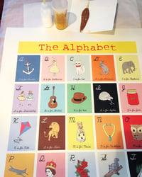 Image 4 of Limited Edition Hand Decorated Alphabet Print (50x70cm)