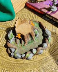 Image 3 of Woodland throne dice display base.