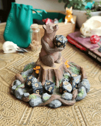 Image 4 of Woodland throne dice display base.