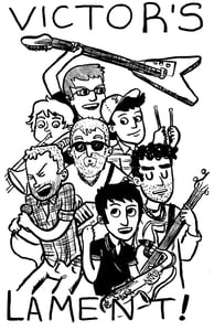 Image of NEW! Cartoon Band Sticker