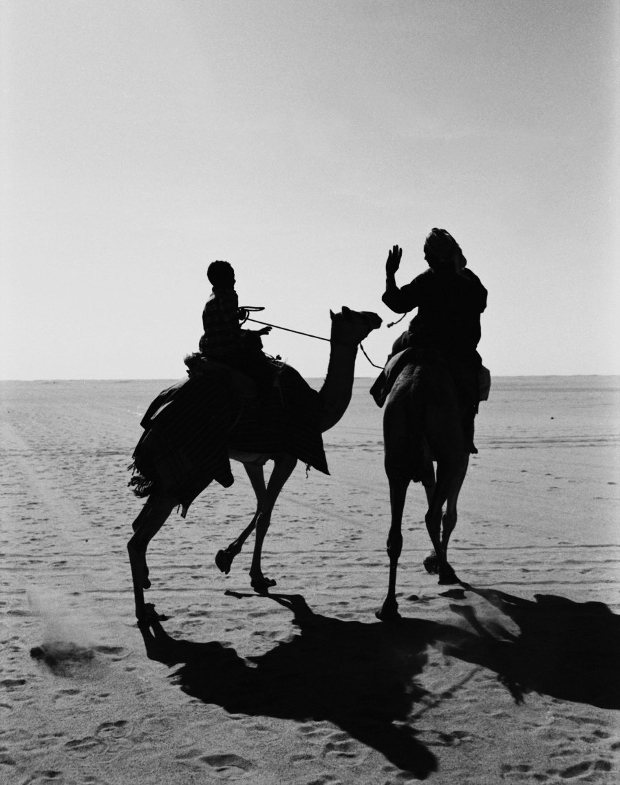 Image of Father and Son. Empty Quarter, Saudi Arabia. 1999