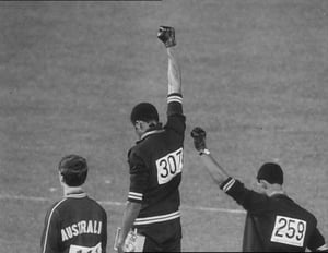 Image of Black Solidarity Pin Badge (33.02 x 25.4mm (Weight: 6g))