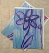 Purple Flower Cards