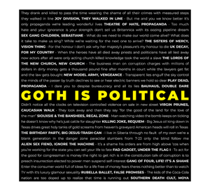 Image of Goth is Political Scarf